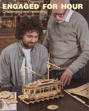Classic City Tram 3D Wooden Puzzle LK801