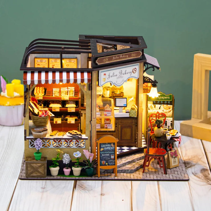 Julia Bakery DIY Wooden Dollhouse Miniature