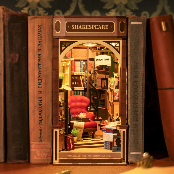 Bookstore DIY Book Nook Shelf Insert Kit TGB07