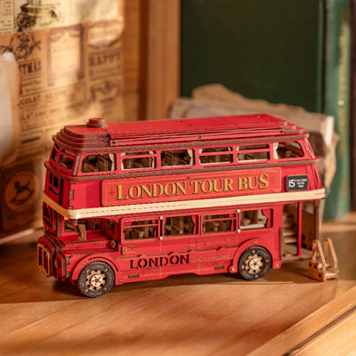 London Tour Bus 3D Wooden Puzzle TGM02