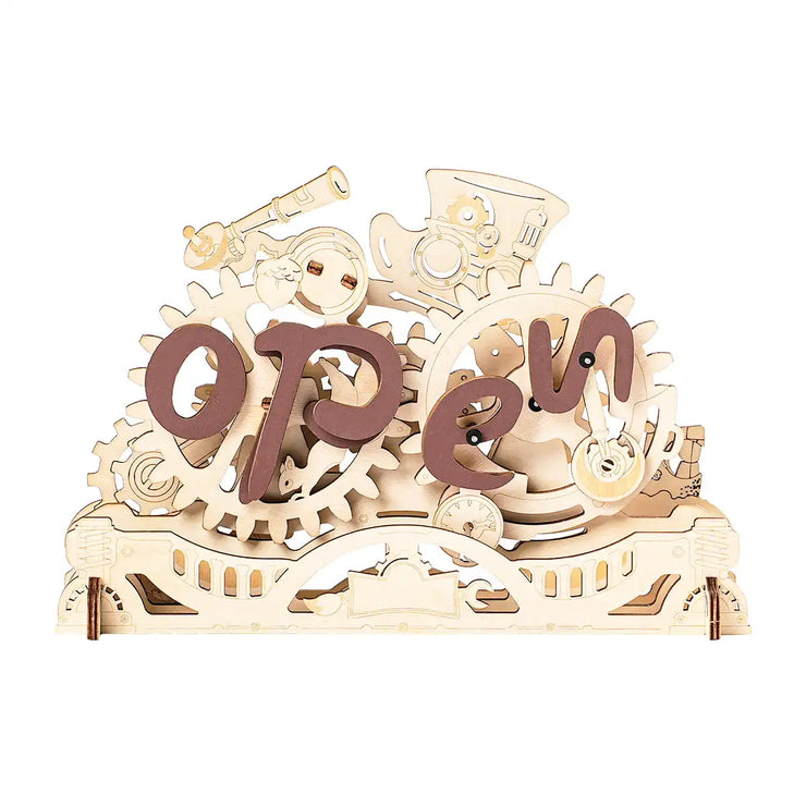 Open Closed Sign 3D Wooden Puzzle LK506