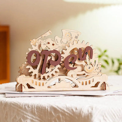 Open Closed Sign 3D Wooden Puzzle LK506