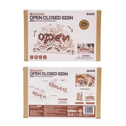 Open Closed Sign 3D Wooden Puzzle LK506