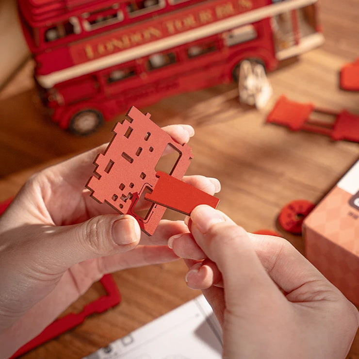 London Tour Bus 3D Wooden Puzzle TGM02