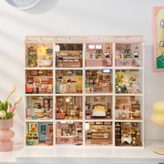Warm Dining Room, Blooming Tea Garden, Pop Bubble Bathroom  DIY Miniature Dollhouse Kit