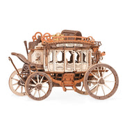 Stagecoach Mechanical Music Box 3D Wooden Puzzle AMKA1